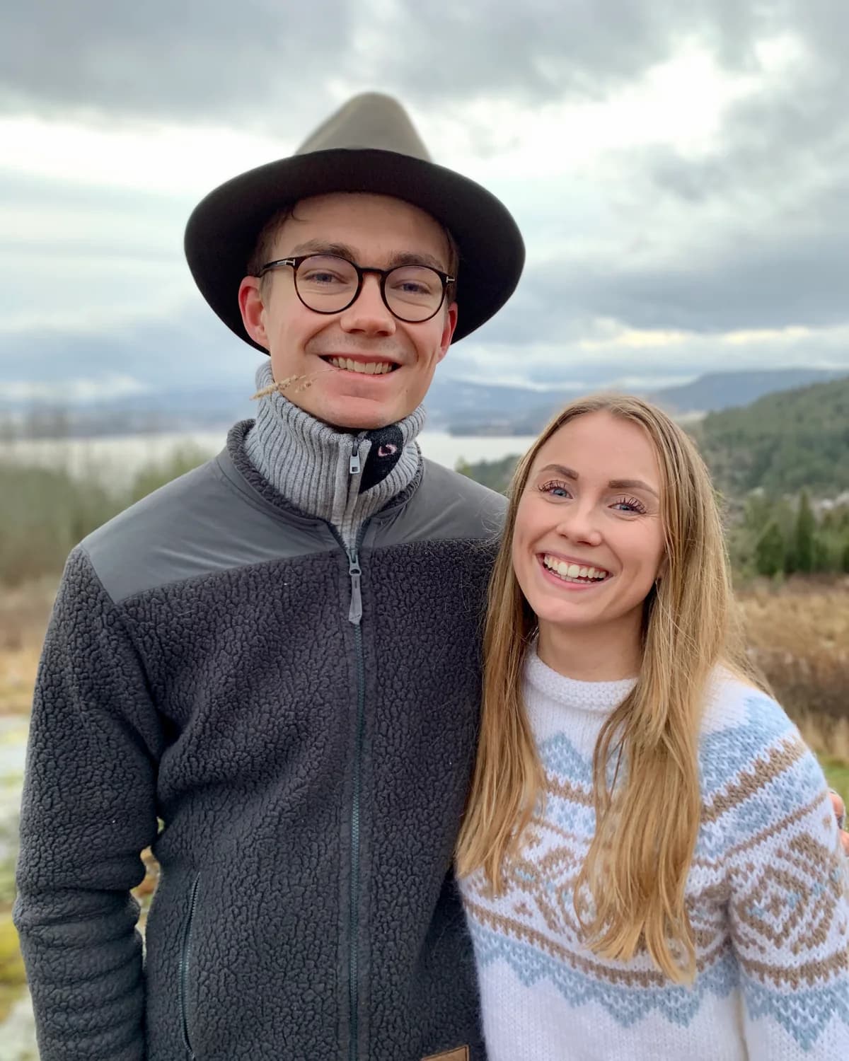 Natalie og Stian på tur sammen.